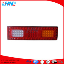 Blanco-Rojo-Amber24V llevó la lámpara de cola del coche con la cantidad de 80 LED